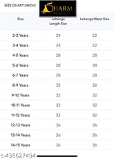 Four year old baby girl's embroidered taffeta lehenga with net dupatta, Indian traditional outfit